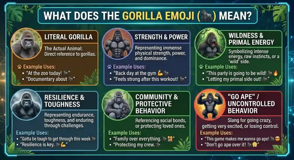 What Does the Gorilla Emoji Mean