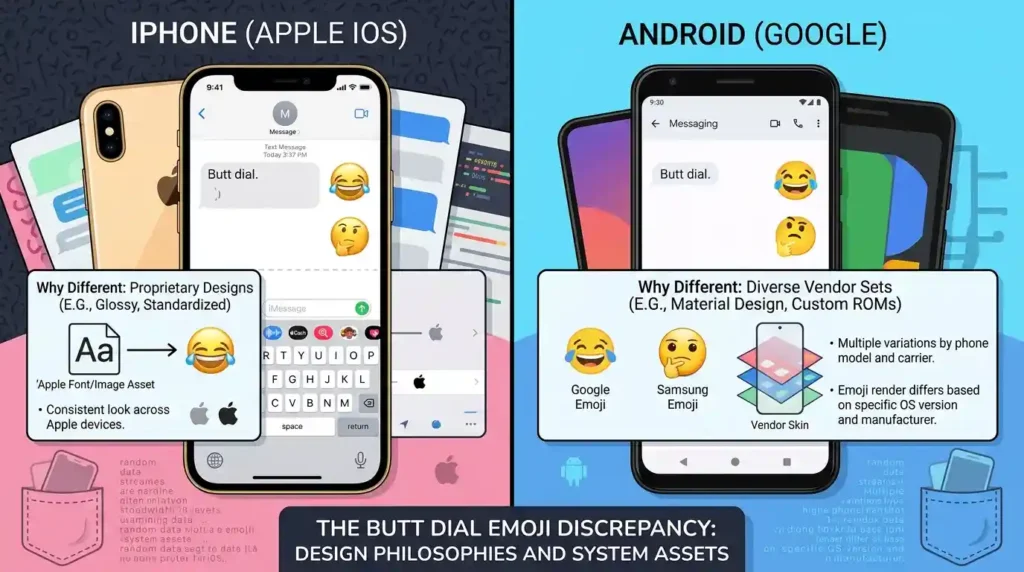 Why Do Butt Dial Emojis Look Different on iPhone and Android