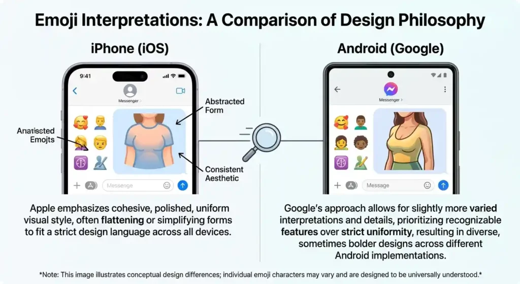 Why Do Emoji for Tits Look Different on iPhone and Android