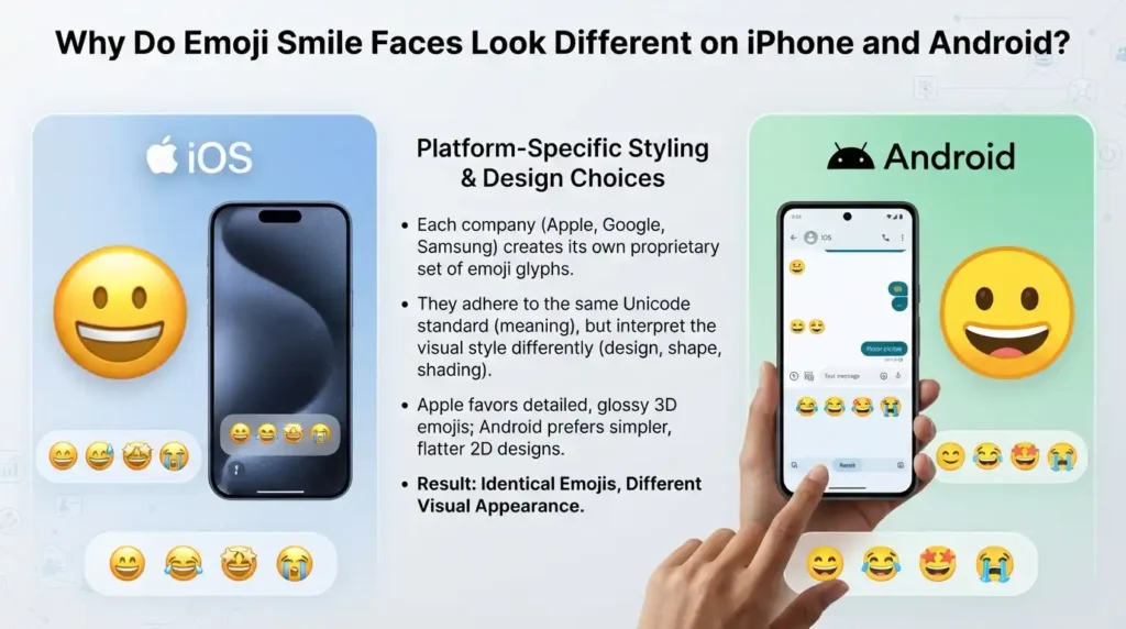 Why Do Emoji Smile Faces Look Different on iPhone and Android