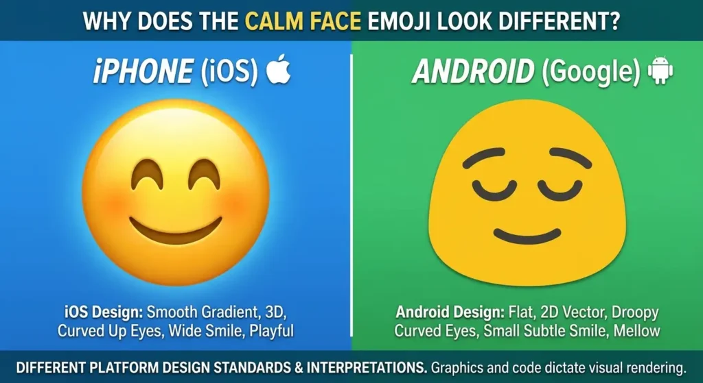 Why Does the Calm Face Emoji Look Different on iPhone and Android